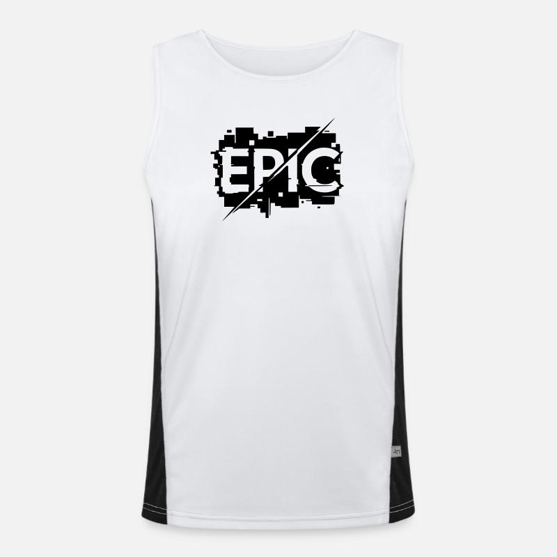 Epic - Crass good - funny exaggeration Men's Functional Contrast Tank Top 