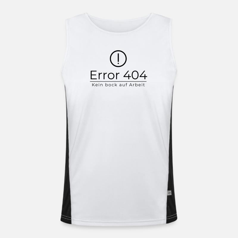 Error 404 Don't feel like working Men's Functional Contrast Tank Top 