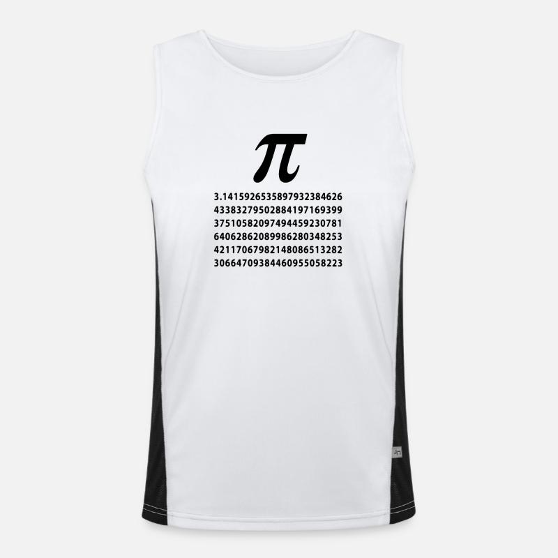 Pi Functionele contrasterende tanktop voor mannen 