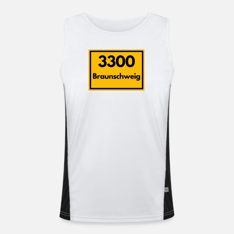 ANCIEN CODE POSTAL RETRO 3300 BRUNSWICK Débardeur respirant contrasté Homme 