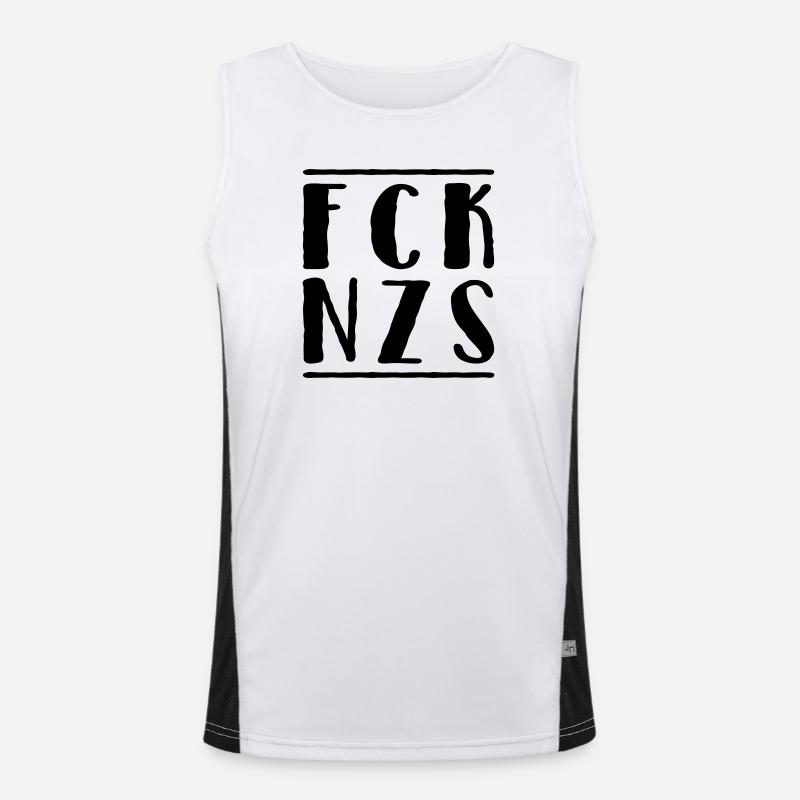 Fck Nzs Funktionelles Kontrast-Tank Top für Männer 