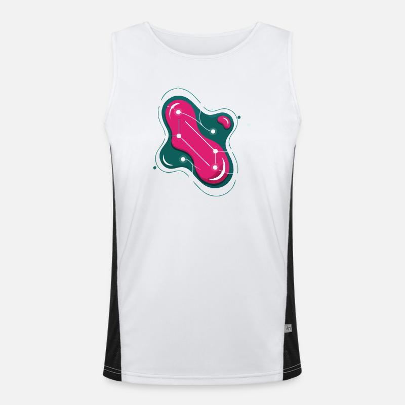 Sternbild Helle Rose Funktionelles Kontrast-Tank Top für Männer 