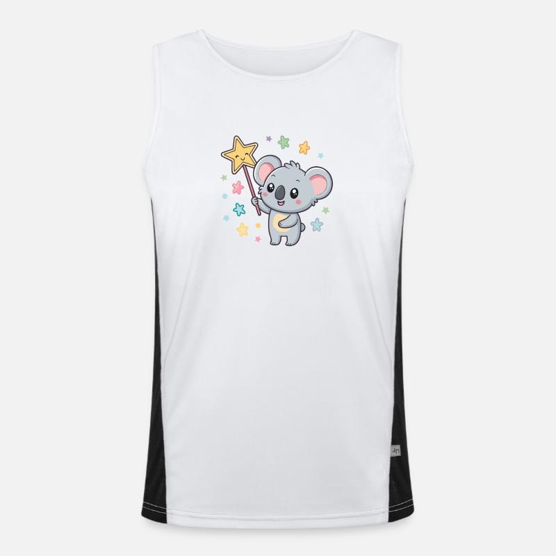 Koala-Magiestern Funktionelles Kontrast-Tank Top für Männer 