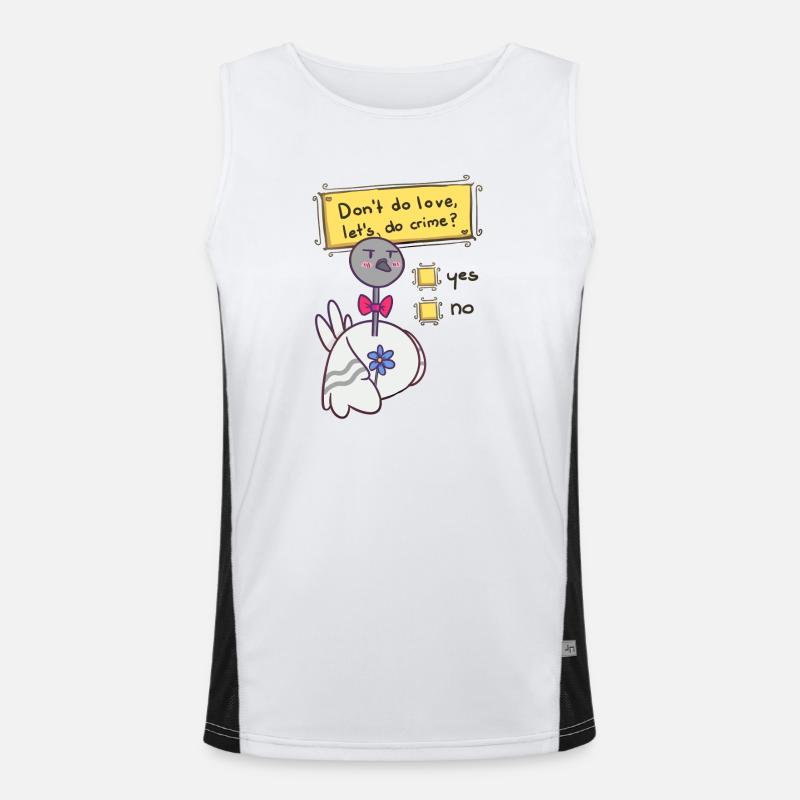 Ne fais pas d’amour Débardeur respirant contrasté Homme 