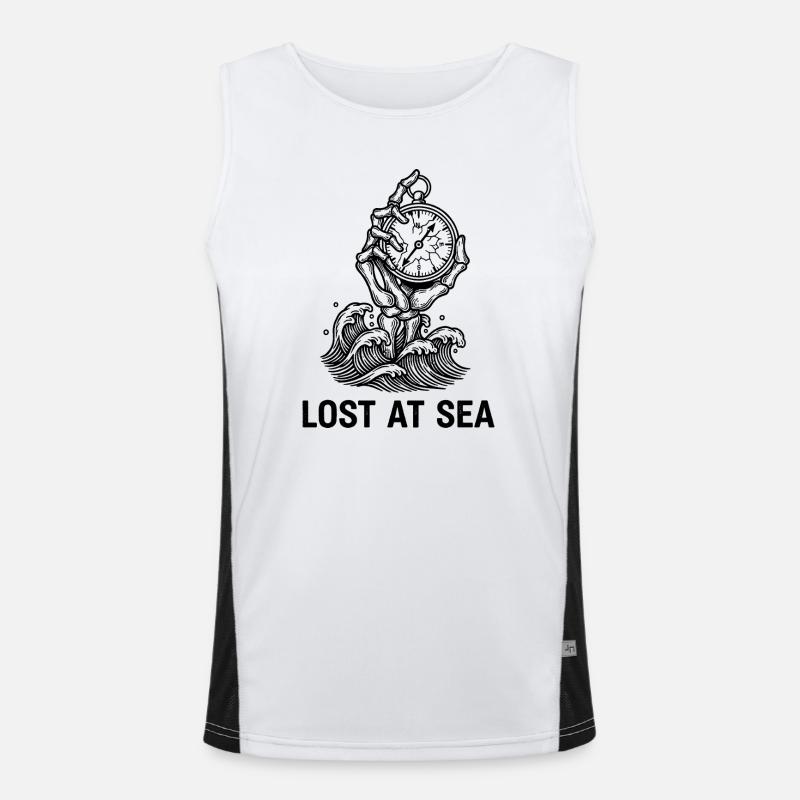 Ewige Navigation Funktionelles Kontrast-Tank Top für Männer 