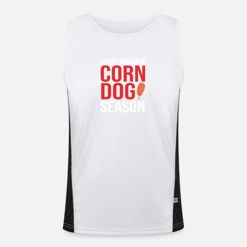 Corn Dog Funktionelles Kontrast-Tank Top für Männer 