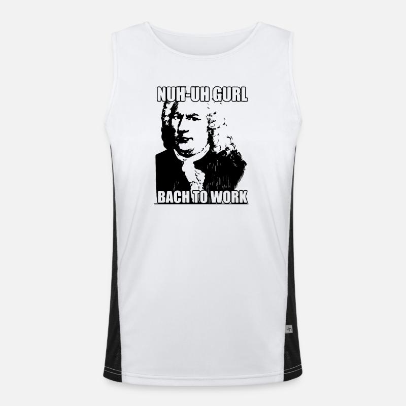 Nuh-uh Gurl Bach to work Men's Functional Contrast Tank Top 