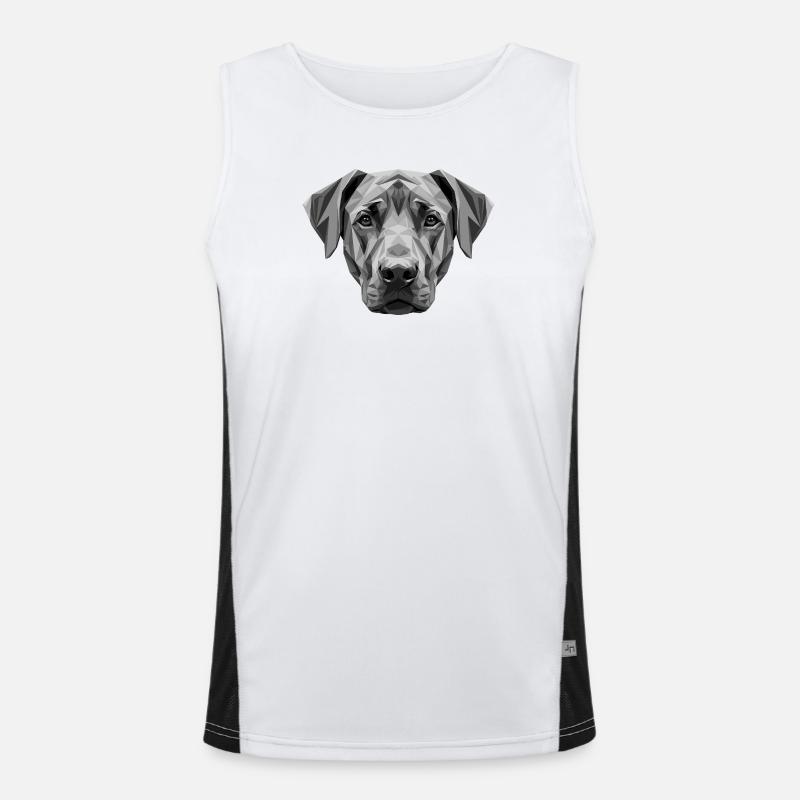 Chiens de chasse Rhodesian Ridgeback Pride Ridgeback Débardeur respirant contrasté Homme 