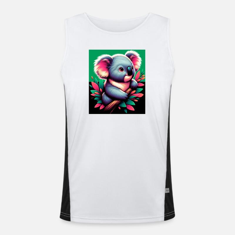 Koala Funktionelles Kontrast-Tank Top für Männer 