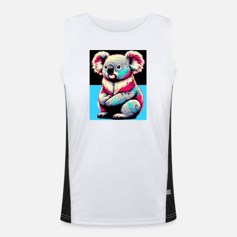 Koala Funktionelles Kontrast-Tank Top für Männer 