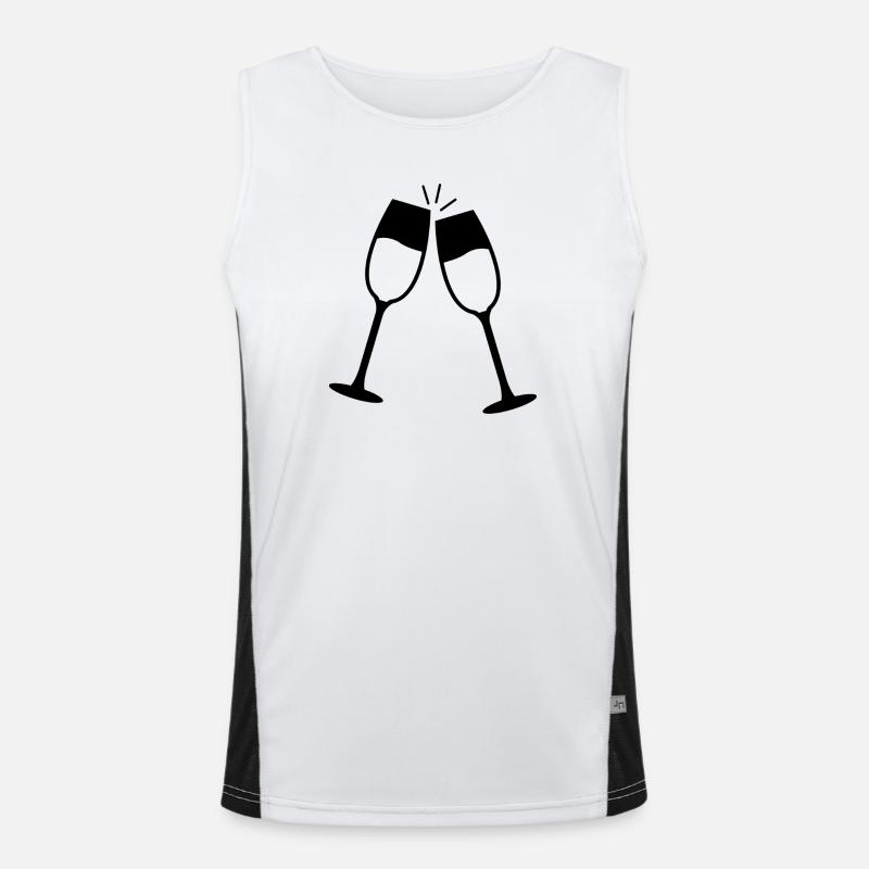 Toaste Funktionelles Kontrast-Tank Top für Männer 