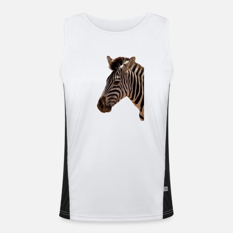 Zebra Head Men's Functional Contrast Tank Top 