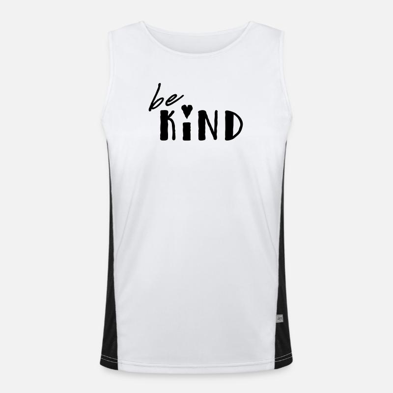 be kind Funktionelles Kontrast-Tank Top für Männer 