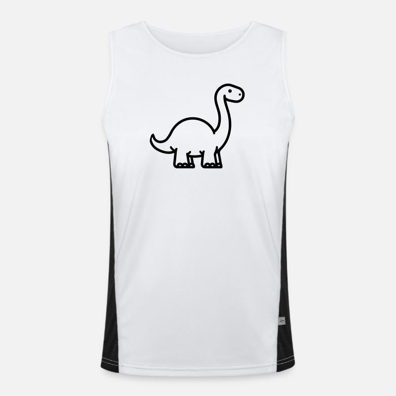 Brontosaurus Men's Functional Contrast Tank Top 