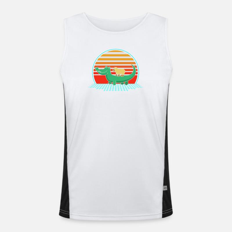 Capybara Capibara Funktionelles Kontrast-Tank Top für Männer 
