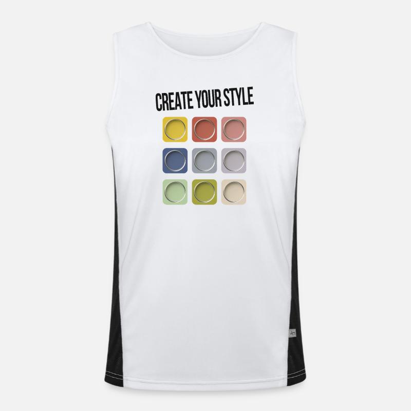 Create Your Style – Sei individuell Funktionelles Kontrast-Tank Top für Männer 