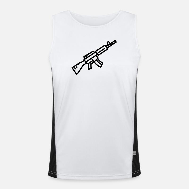Waffe Funktionelles Kontrast-Tank Top für Männer 