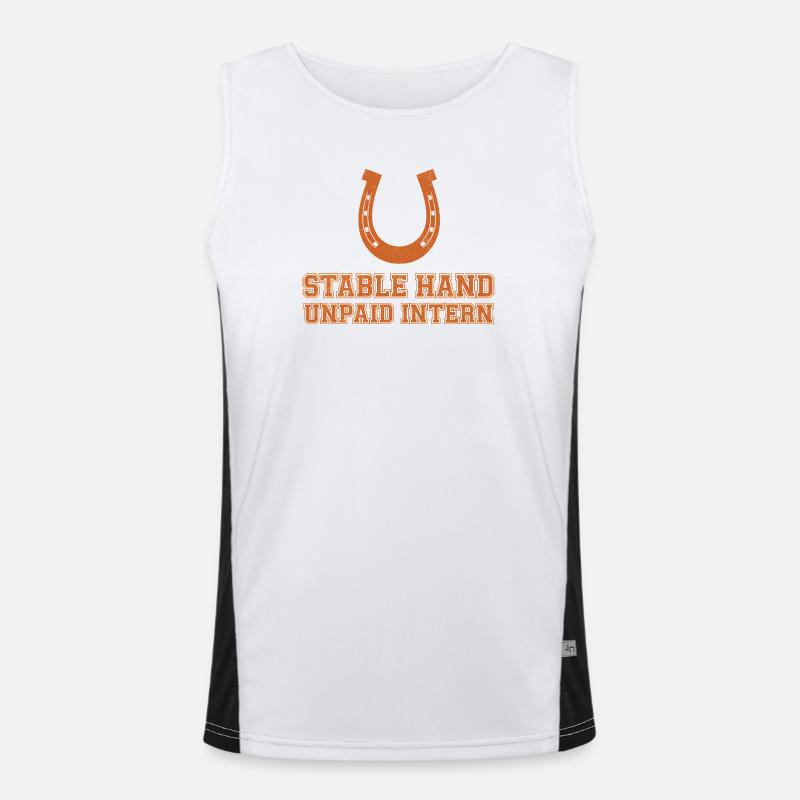 Unbezahlter Stallbursche Funktionelles Kontrast-Tank Top für Männer 