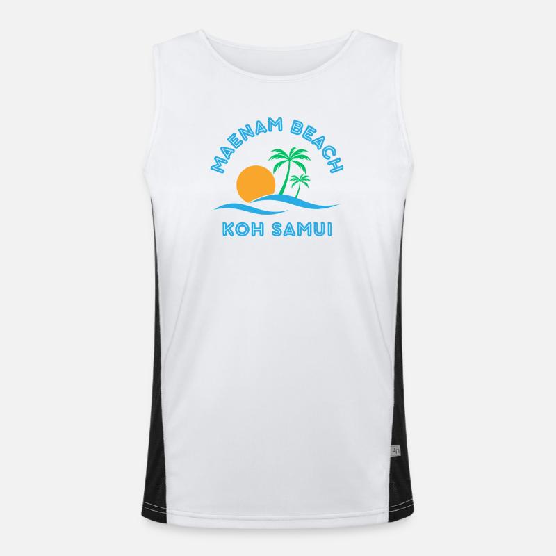 Plage de Mae Nam Koh Samui Débardeur respirant contrasté Homme 