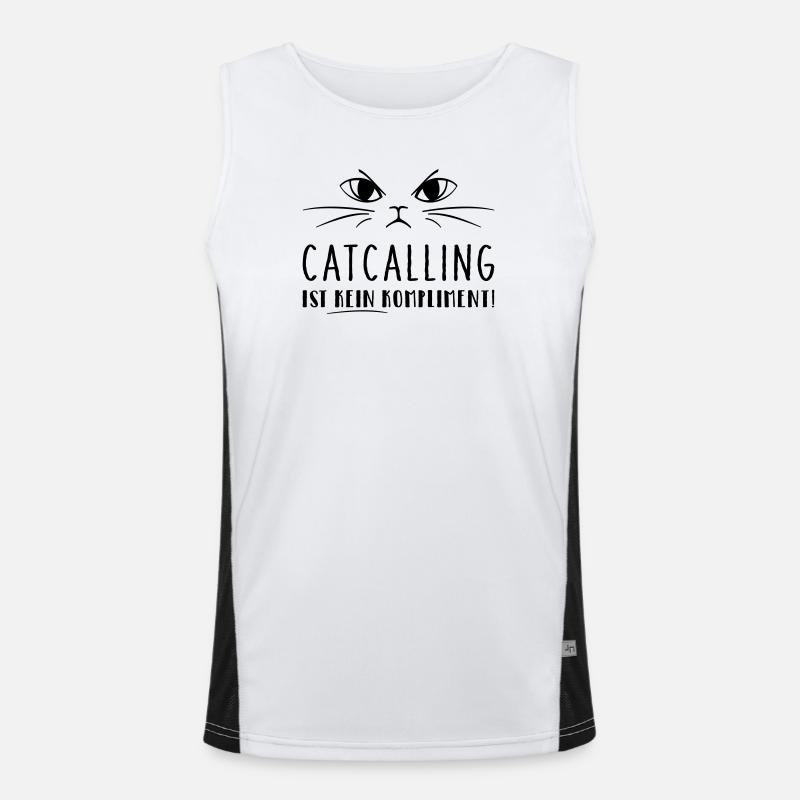 Les sifflements n’est pas un compliment ! Débardeur respirant contrasté Homme 