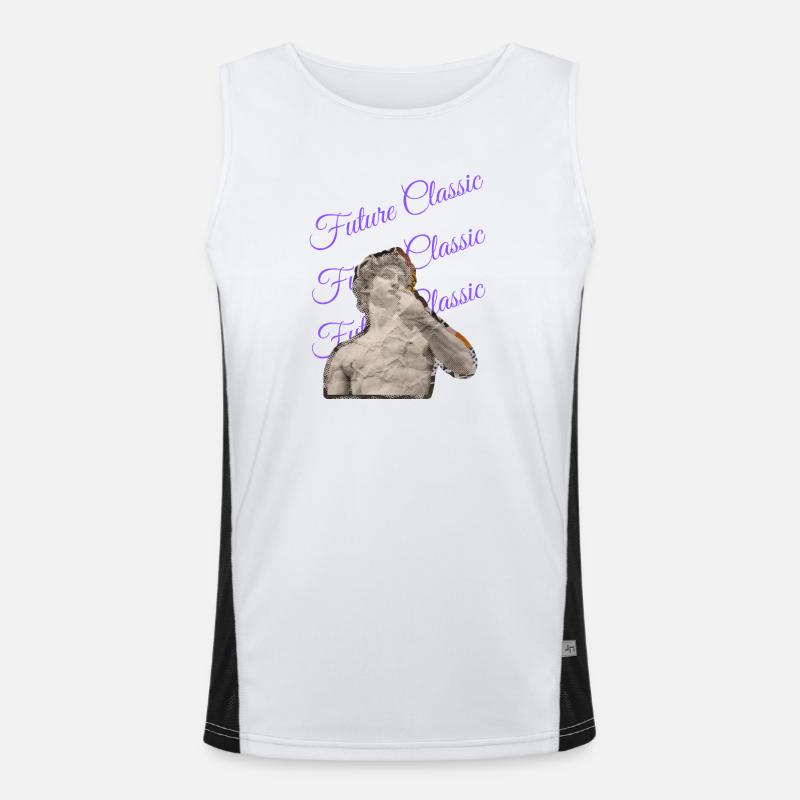 Future Classic – Retro Art Style Funktionelles Kontrast-Tank Top für Männer 