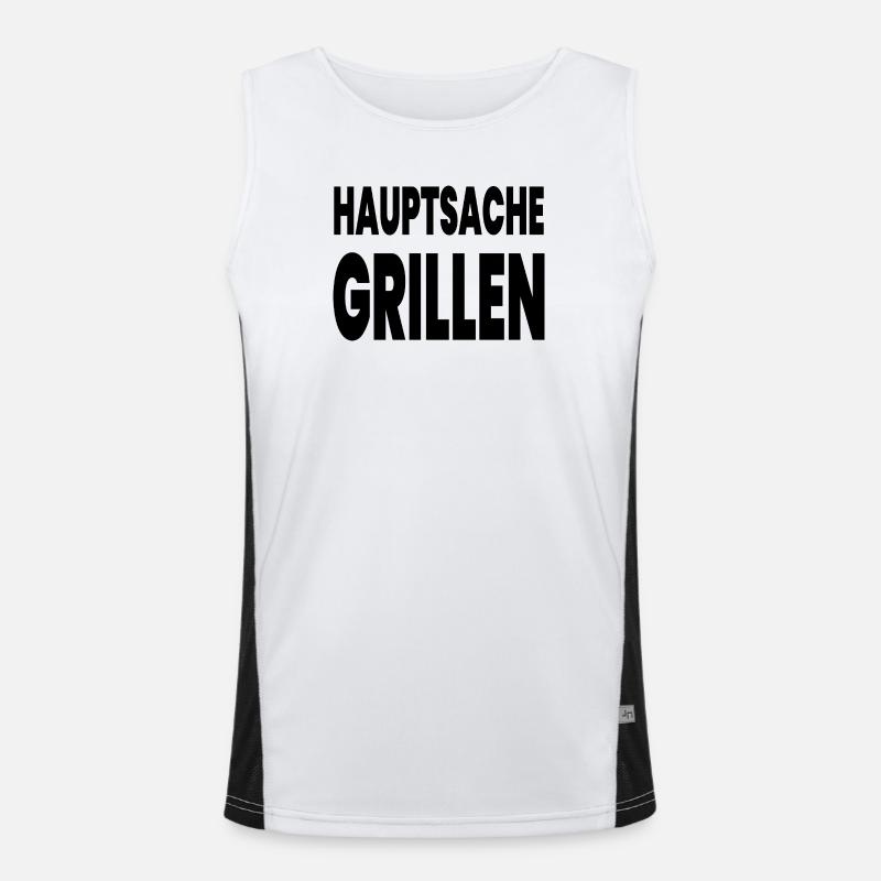 Grillen Funktionelles Kontrast-Tank Top für Männer 