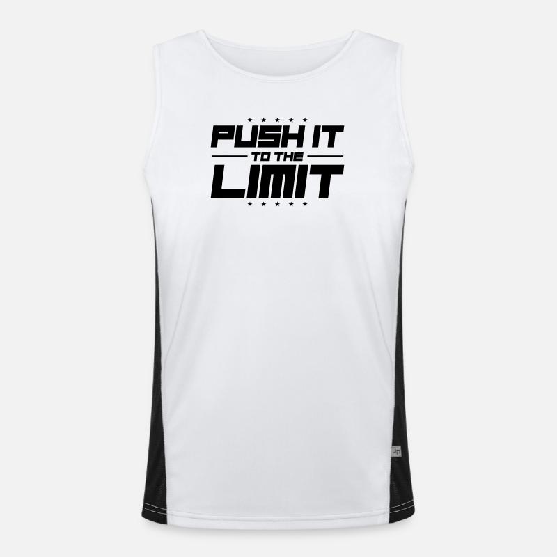 Push It To The Limit Men's Functional Contrast Tank Top 
