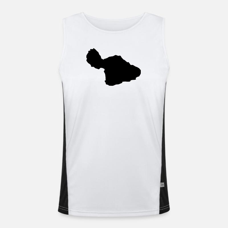 Maui map Men's Functional Contrast Tank Top 