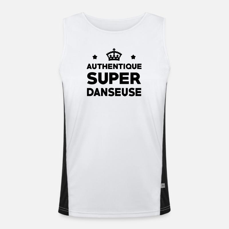 Authentischer Super-Tänzer Funktionelles Kontrast-Tank Top für Männer 
