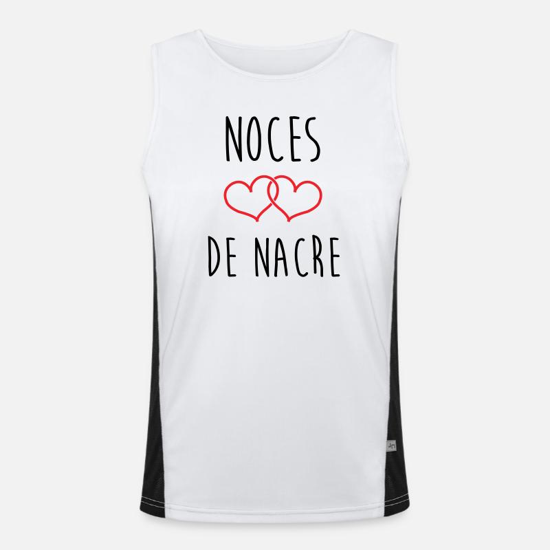 noces de nacre 42 ans de mariage Débardeur respirant contrasté Homme 