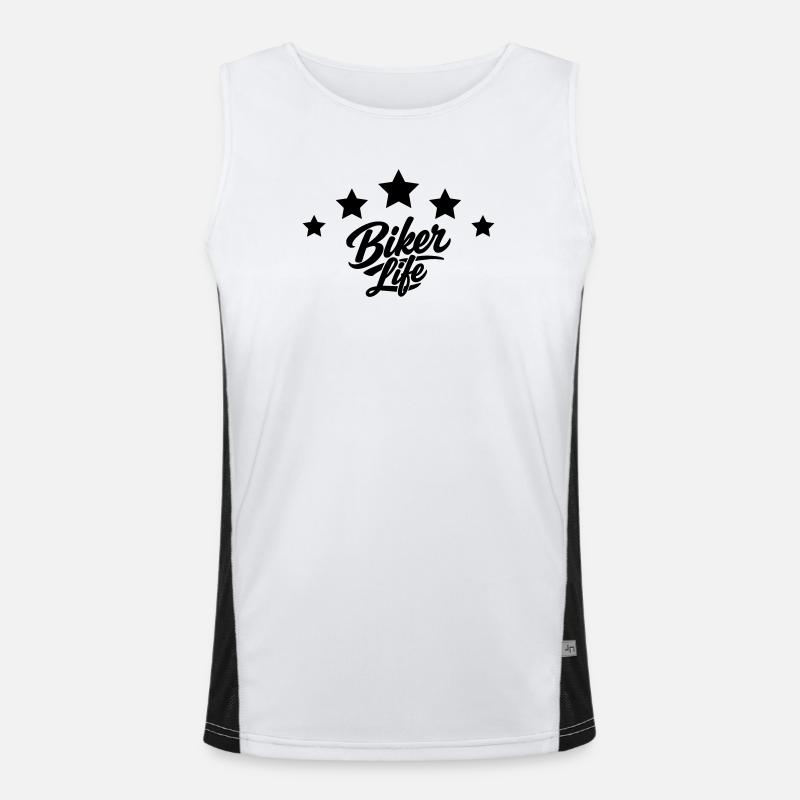 Biker life  Funktionelles Kontrast-Tank Top für Männer 