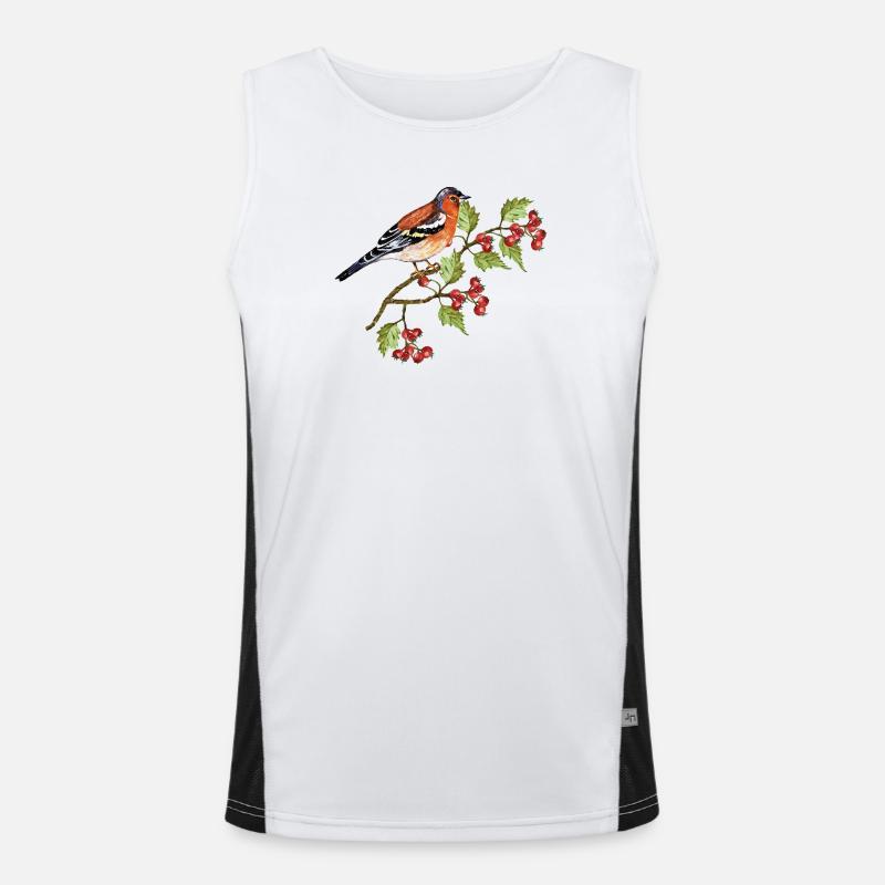 Bunter Vogel Funktionelles Kontrast-Tank Top für Männer 