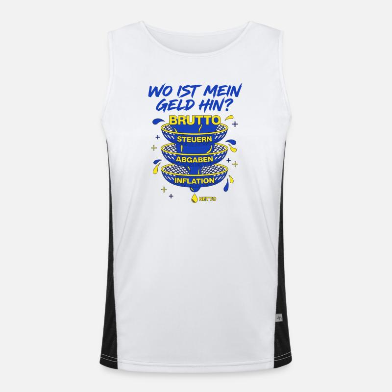 Where did my money go gross net filter Men's Functional Contrast Tank Top 