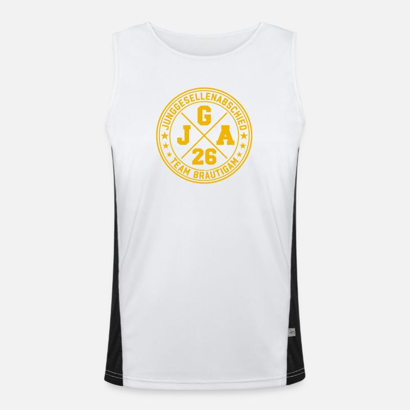  Team Bräutigam JGA 2026 Junggesellenabschied Funktionelles Kontrast-Tank Top für Männer 