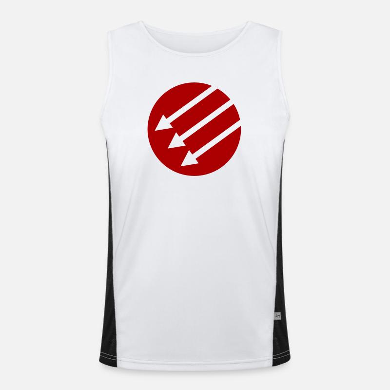 Iron Front / Eiserne Front / Järnfronten - Men's Functional Contrast Tank Top  - white/black