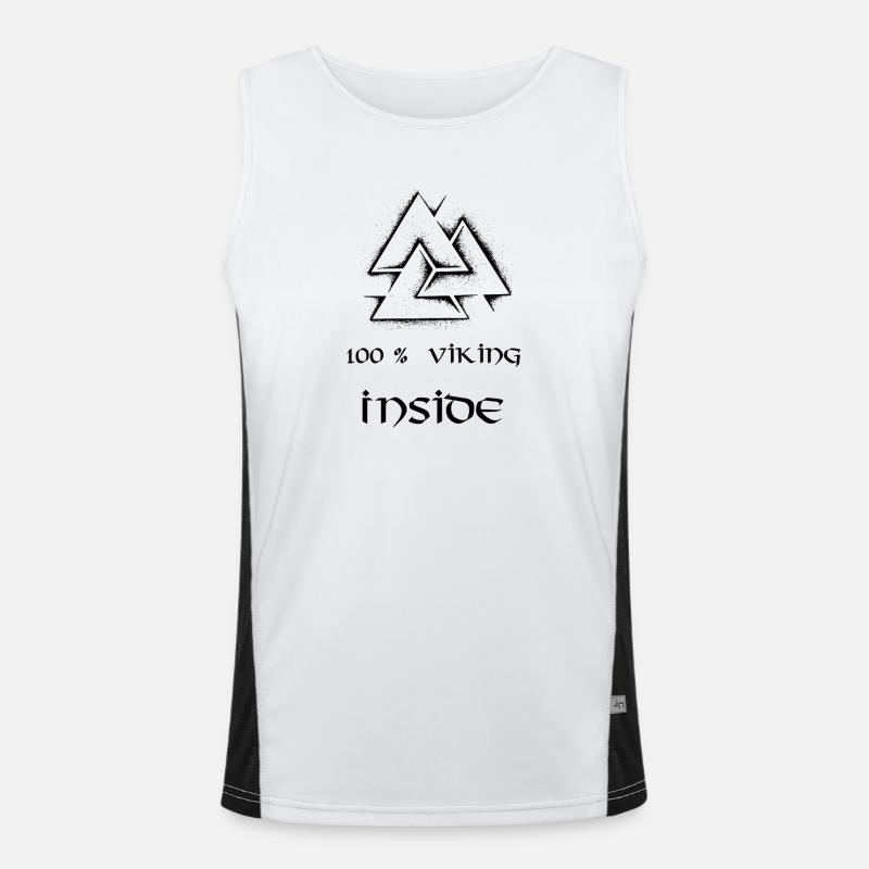 100 pct Viking inside Men's Functional Contrast Tank Top 