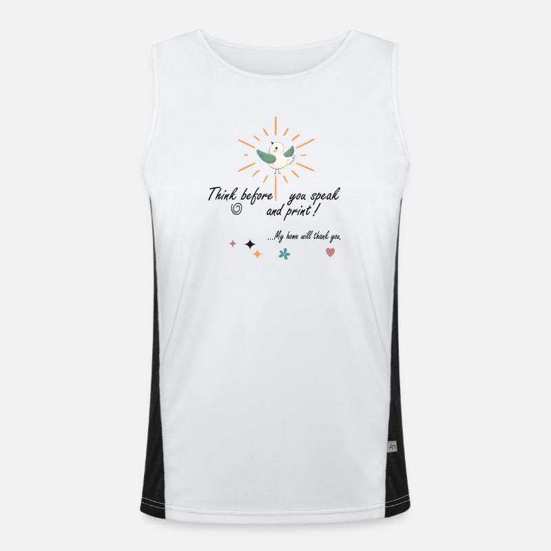 Think Men's Functional Contrast Tank Top 