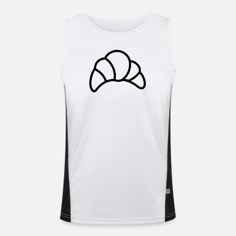 Halbmond Funktionelles Kontrast-Tank Top für Männer 