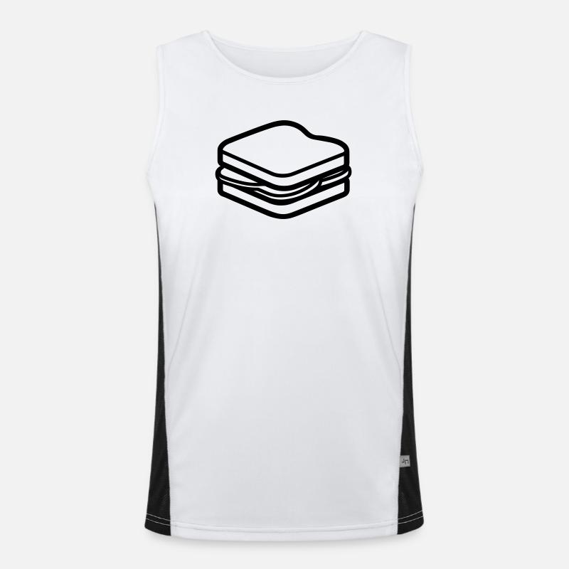 Sandwich Funktionelles Kontrast-Tank Top für Männer 