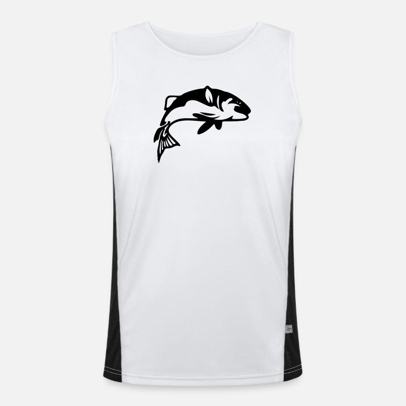 Pêche au poisson Pêche pêcheuse Débardeur respirant contrasté Homme 