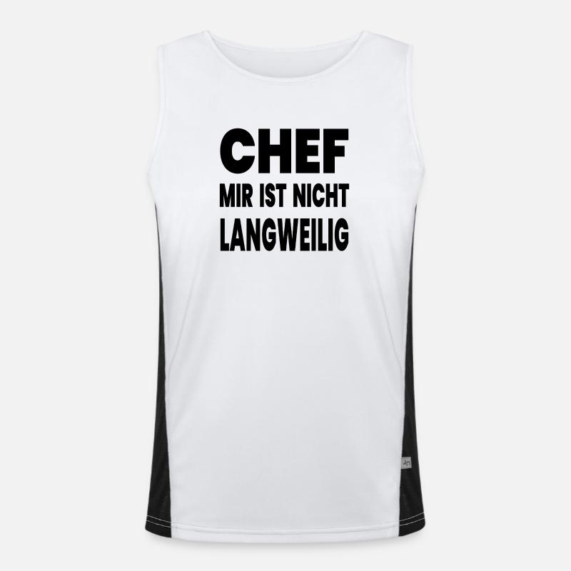 chef Men's Functional Contrast Tank Top 