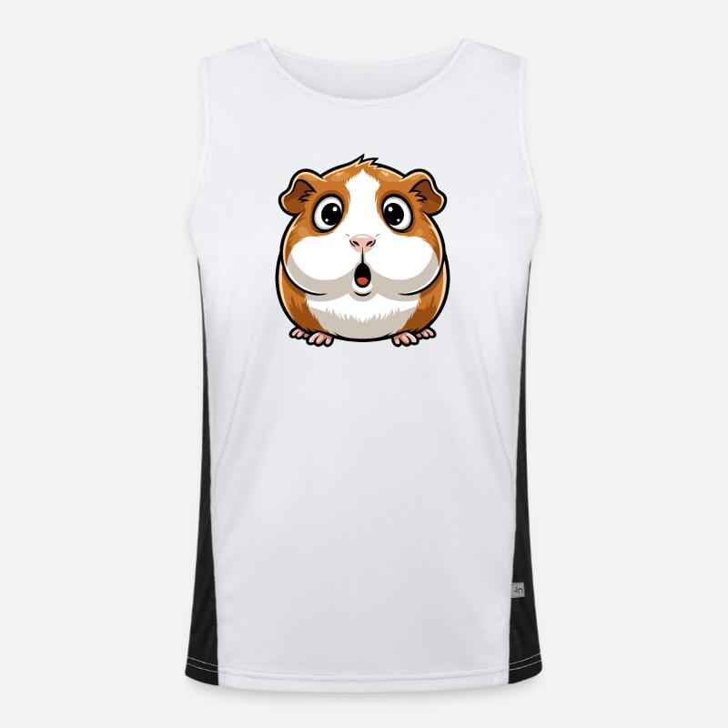 Surprise guinea pig Men's Functional Contrast Tank Top 
