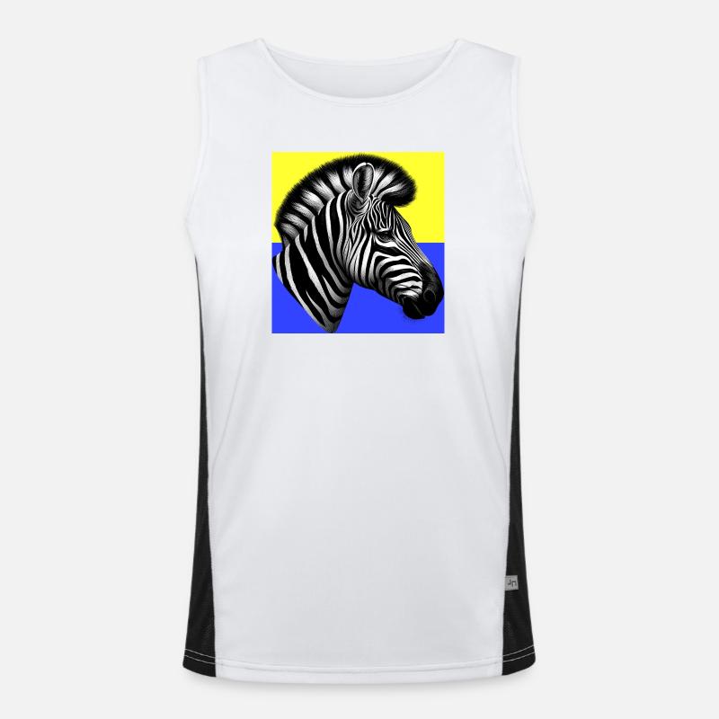 zebra Men's Functional Contrast Tank Top 