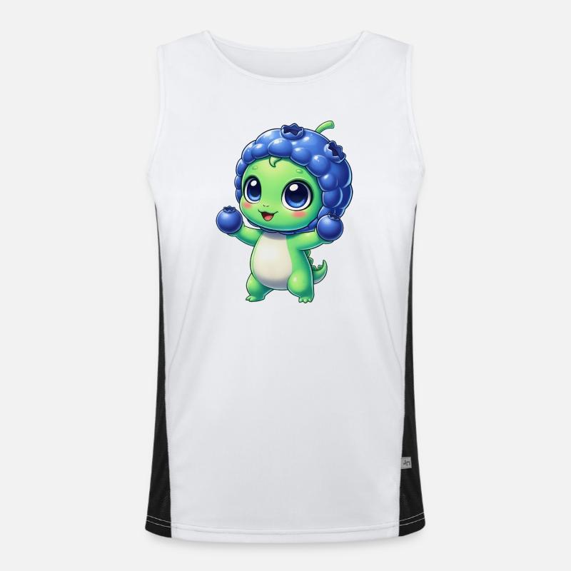 Dessin animé Alien Myrtille Mignon, Baie Extraterrestre Débardeur respirant contrasté Homme 
