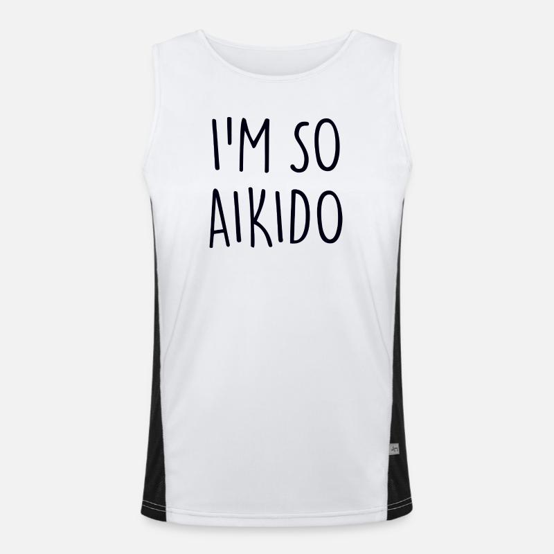 Aikido Funktionelles Kontrast-Tank Top für Männer 