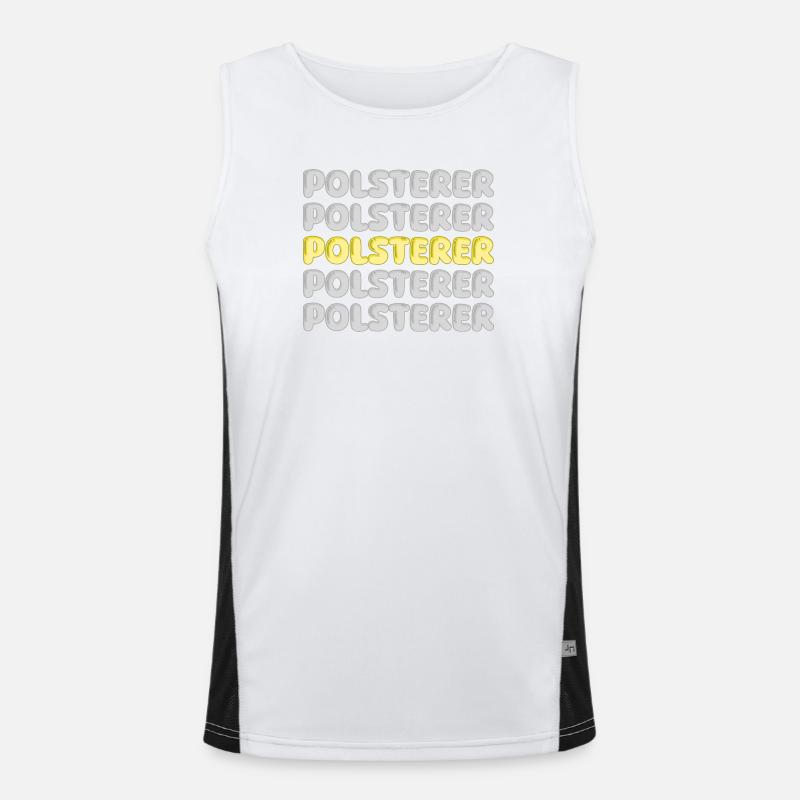 Polsterer als Beruf Funktionelles Kontrast-Tank Top für Männer 