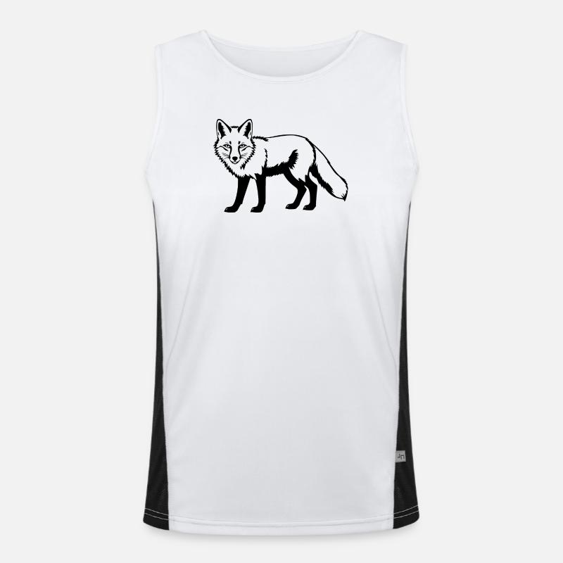 Fuchs Funktionelles Kontrast-Tank Top für Männer 