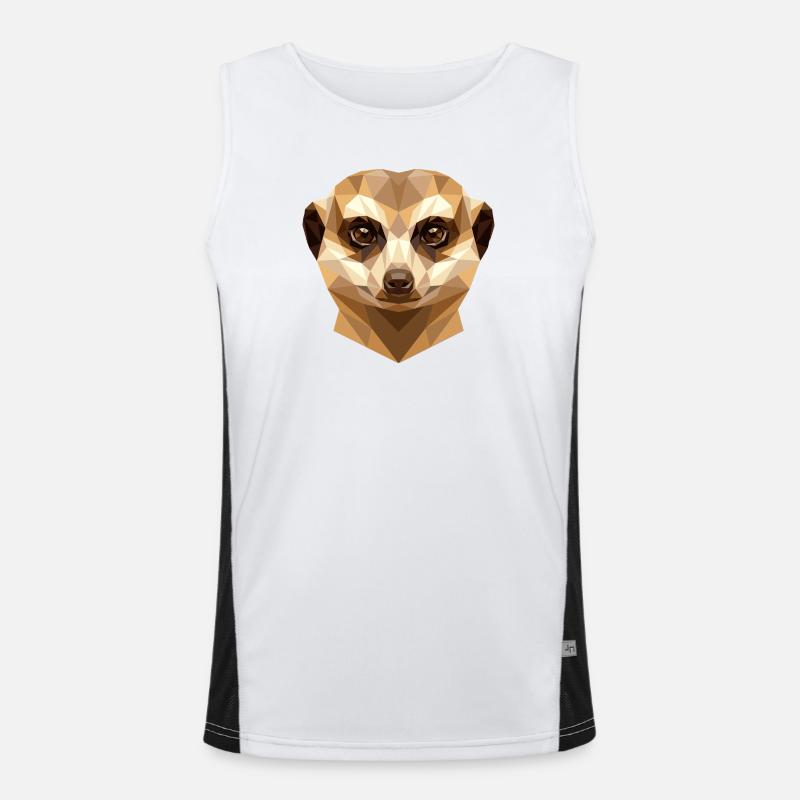 Suricate Suricate Douce Mangouste Suricate Débardeur respirant contrasté Homme 