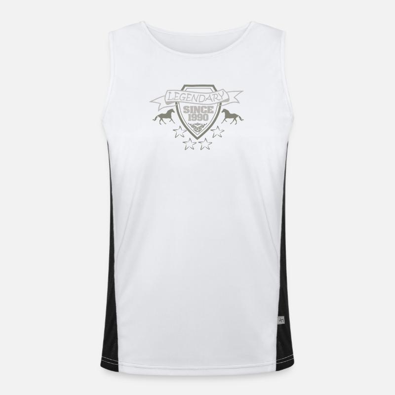 1990 Funktionelles Kontrast-Tank Top für Männer 
