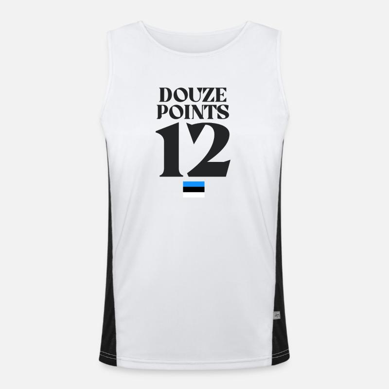 Twelve Points Eurovision Estonia Men's Functional Contrast Tank Top 